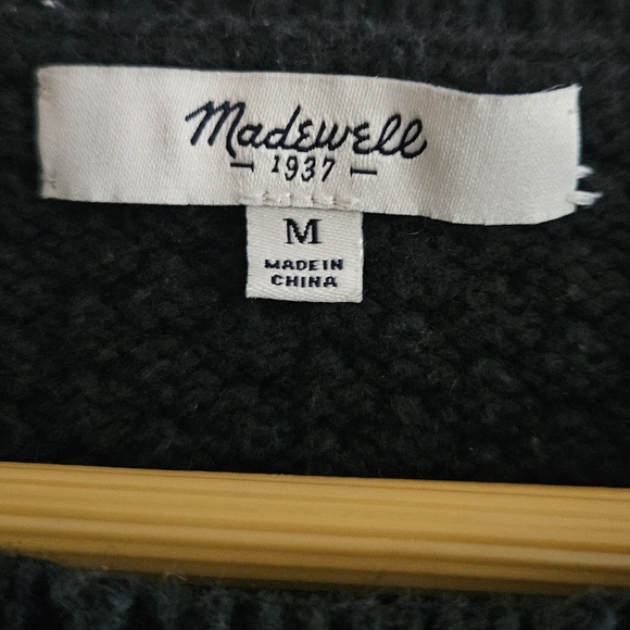 Madewell Women's Black Pullover Sweater Size Medium - Picture 3 of 6